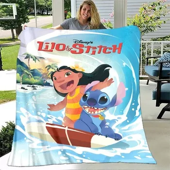 Dětská deka Roztomilá flanelová deka s motivem Stitche - 8,150x200cm