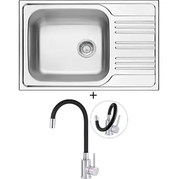 Nerezový dřez Nerezový dřez SET Deante XYLO ZEX 011B nerez + Deante NEO LUNO BOC B720 nerez