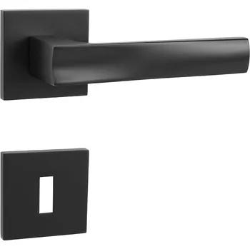 MPK - HOLLY - HR SQ6 rozety BBQ, klika/klika BS - Černá matná