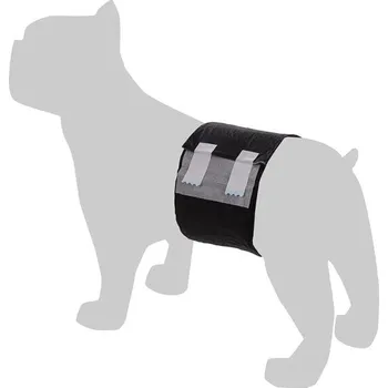 Obleček pro psa Pleny FLAMINGO Dipy pro psy černá (S) 30-46cm (12ks)