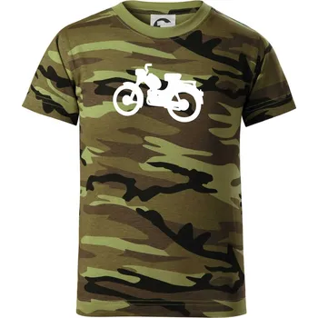 Pařez - Dětské maskáčové triko - 134 cm/8 let ( Zelený maskáč )