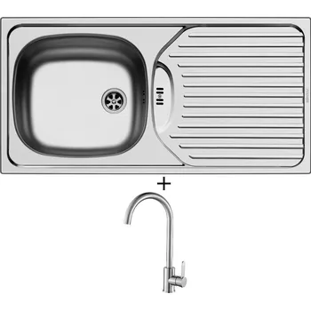 Nerezový dřez Nerezový dřez SET Pyramis CA1 nerez + Laveo BONA BAB 268D nerez