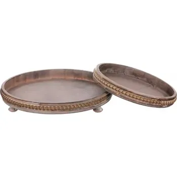 Dekorační misky sada 2 kusy, LD-0351 NAT - SLEVA 3% s kodem radost25