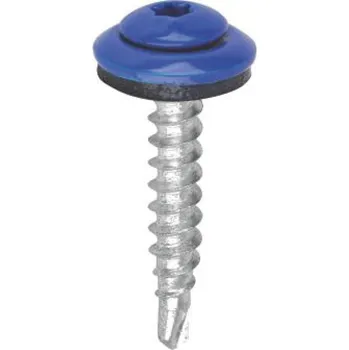 Šroub Šroub klempířský GTF s podložkou pro dřevěné konstrukce 4,8x35 TX RAL 9006
