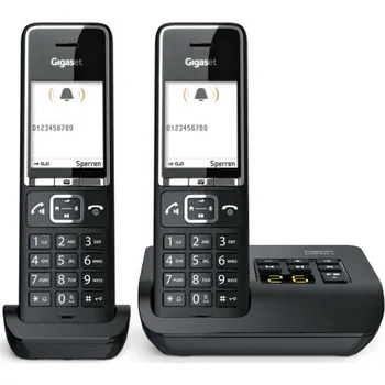 Stolní telefon Gigaset Comfort 550A duo black/chrome (L36852-H3021-B104)
