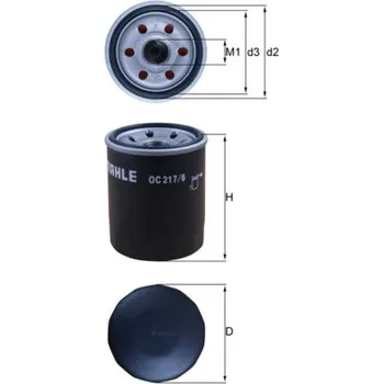 Filtr do auta Olejový filtr MAHLE OC 217/6