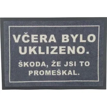 Rohožka Rohožka Včera bylo uklizeno 40x60 cm - SLEVA 3% s kodem radost25