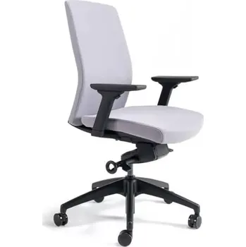 Kancelářská židle J2 BP černý plast - šedá 206 - SLEVA 3% s kodem radost25