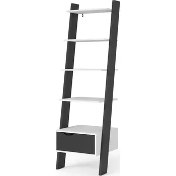 regál Regál Retro 385 bílá/černá - SLEVA 3% s kodem radost25