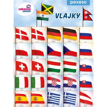 Pexeso Pexeso, VLAJKY, 27 párů, 297x222 mm / 1 kus