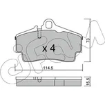 Sada brzdových destiček, kotoučová brzda CIFAM 822-658-0