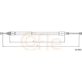 Autodíl Tažné lanko, parkovací brzda COFLE 10.4582