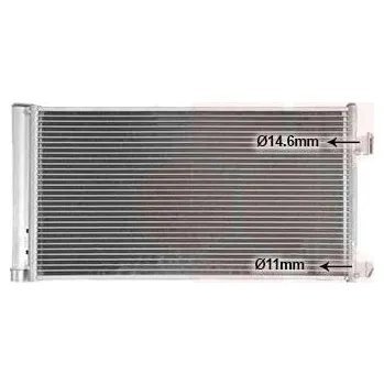 Výparník klimatizace Kondenzátor, klimatizace VAN WEZEL 77015700