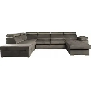 Sedací souprava Sedací souprava LAMORA U pravá - šedohnědá - doprava zdarma - SLEVA 3% s kodem radost25