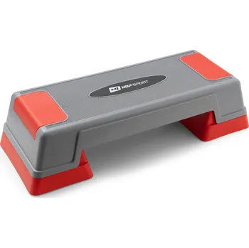 Hop-Sport Aerobic step dvoustupňový šedo / červený