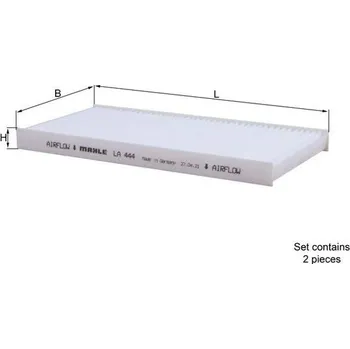 Kabinový filtr Filtr, vzduch v interiéru MAHLE LA 444/S