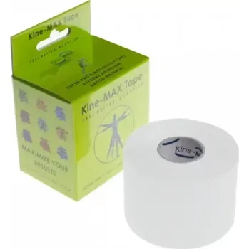 Tejpovací páska KINE-MAX TAPE SUPER-PRO RAYON - Kinesiologický tejp - bílá (Tejp Kine-MAX Super-Pro Rayon - bílá)