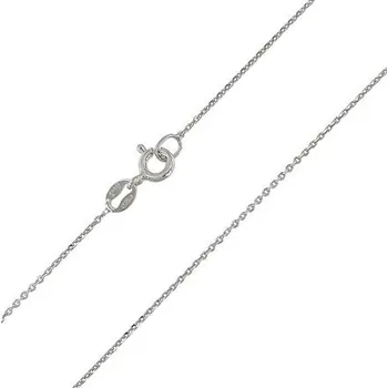 Řetízek Stříbrný řetízek ankr double DC tenký délka řetízku 42cm
