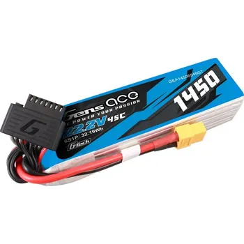 RC vybavení Gens ace G-Tech LiPo - 6S 1450mAh 22,2V 6S1P (45C) XT60 Plug