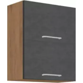 Kuchyňská linka Horní skříňka VEGA 60 GU-72 2F - dub lancelot / šedá matná - SLEVA 3% s kodem radost25