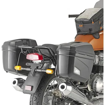 Nosič na motocykl a skútr KAPPA MONOKEY ROYAL ENFIELD INTERCEPTOR 650 BOČNÍ NOSIČ KUFRU '19-'25, - ČERNÝ