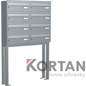 Poštovní schránka Poštovní schránka B-015 - volně stojící na podnoži z JPU profilu - lakovaná RAL 9005 - černá