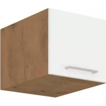 Kuchyňská linka Horní skříňka VEGA 40 Nagu-36 1F - dub lancelot / bílá extra vysoký lesk HG - SLEVA 3% s kodem radost25