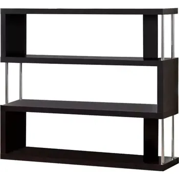 Obývací stěna Regál BENITO - černý - SLEVA 3% s kodem radost25