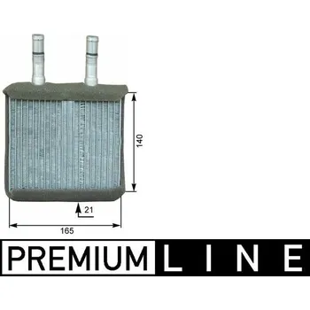 Výměník tepla Vymenik tepla, Vnitrni vytapeni MAHLE AH 171 000P