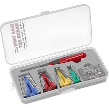 Texi Zakladače šikmých proužků 6/12/18/25 mm, špendlíky a šídlo