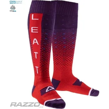 Pánské ponožky Moto ponožky Leatt Moto Sock Sun Down 2024 S-M