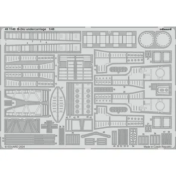 Plastikový model Eduard 1/48 B-24J undercarriage (HOBBY BOSS)