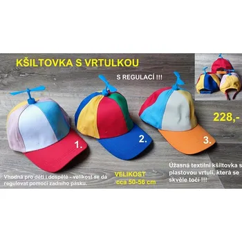 Kšiltovka KŠILTOVKA S VRTULKOU - 1