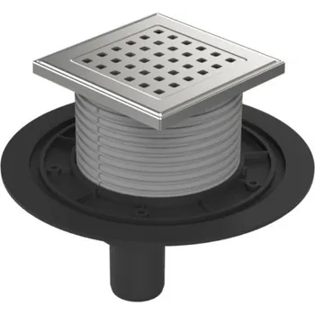 Podlahová vpusť spodní D40, nerez mřížka GATE