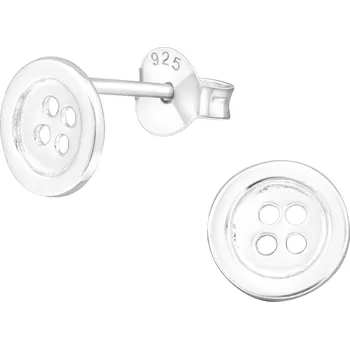 Náušnice Olivie Stříbrné dětské náušnice KNOFLÍK 8669 Ag 925; ≤0,70 g.