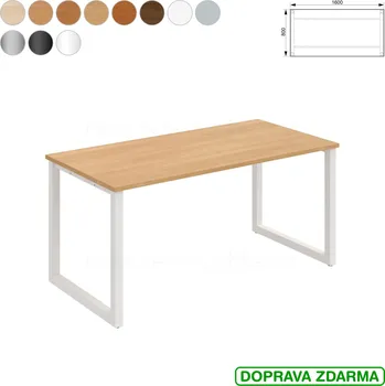 Jednací stůl UJ O 1600 Hobis UNI - Stůl jednací 160 x 80