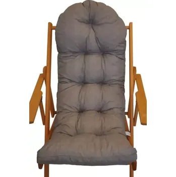 Podsedák Polstr na polohovací lehátko - šedý melír - SLEVA 3% s kodem radost25