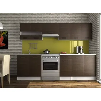 Kuchyňská linka Kuchyňská linka Luigi III 200/260 wenge - doprava zdarma - SLEVA 3% s kodem radost25