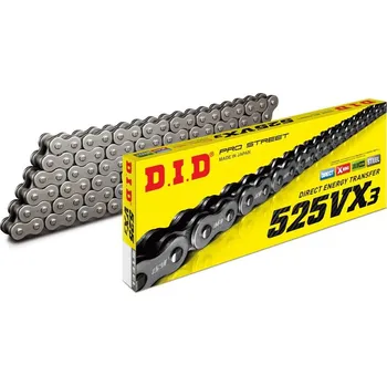 Řetězová sada pro motocykl VX série X-Kroužkový řetěz D.I.D Chain 525VX3 110 L