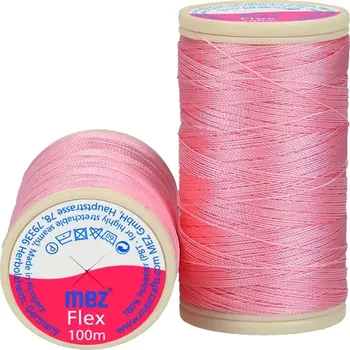 Nit Elastická polyesterová nit 2049 Růžová (MEZ FLEX 120)