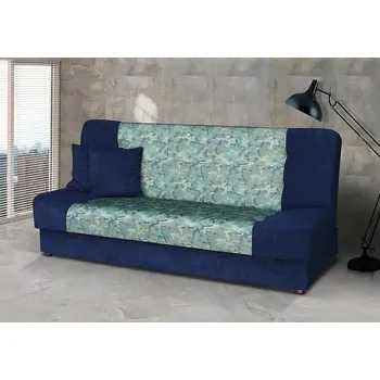 Pohovka Pohovka Marry - modrá/zelený vzor - SLEVA 3% s kodem radost25