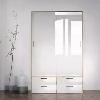 Šatní skříň Skříň Lincoln 321 oak/bílý lesk - doprava zdarma - SLEVA 3% s kodem radost25