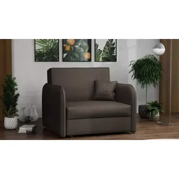 Křeslo Rozkládací křeslo Vivian Loft I Mono 234 tmavě hnědá - SLEVA 3% s kodem radost25