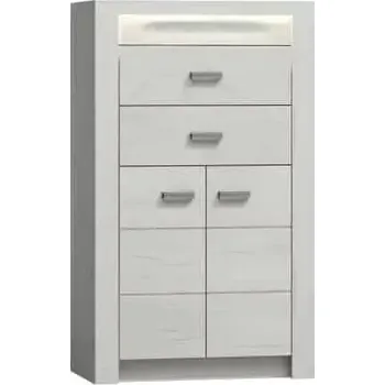 Obývací stěna Komoda INFINITY 06 jasan bílý - SLEVA 3% s kodem radost25