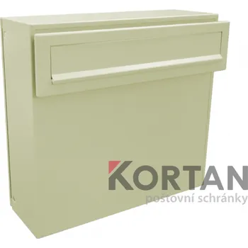 Poštovní schránka Poštovní schránka A-050 s vhozem do plotu a branky RAL 8017 - čokoládová hnědá