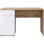 Psací stůl Zele BIU/120 - dub wotan/bílý lesk - SLEVA 3% s kodem radost25