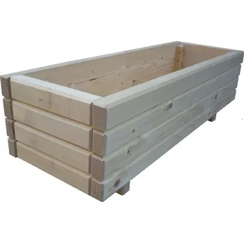 Zahradní dekorace ZahradniDekorace Dřevěný venkovní květináč bez úpravy 180x37 cm