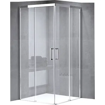 BPS-koupelny Čtvercový sprchový kout HYD-SK90 80x80 chrom/transparent - bez vaničky