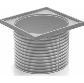 Odvodňovací žlab ND-Nástavec pro mřížku PVB50 100x100 - šedý