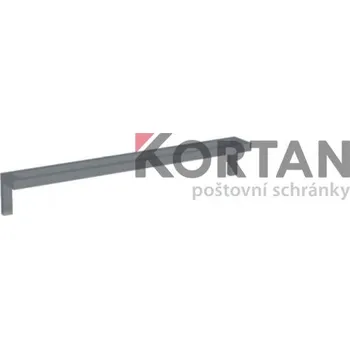 Poštovní schránka Spodní podpěrná konzola z JPU 40/40/2 pro kotvení do zdiva - pro schránky o hloubce 265 mm RAL 8017 - čokoládová hnědá